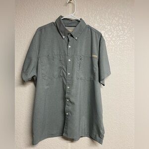 Men's Gray Button-Up Shirt